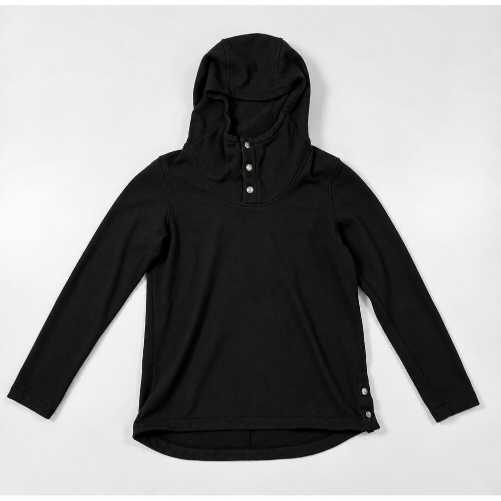 The North Face Women’s Hoodie Black Size Small Metal Snap Buttons Outdoor